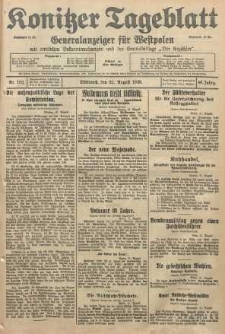Konitzer Tageblatt.Amtliches Publikations=Organ, nr192