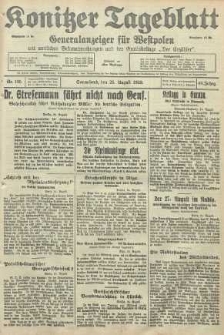 Konitzer Tageblatt.Amtliches Publikations=Organ, nr195