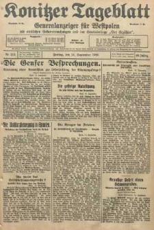 Konitzer Tageblatt.Amtliches Publikations=Organ, nr212