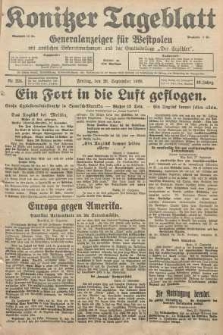 Konitzer Tageblatt.Amtliches Publikations=Organ, nr224
