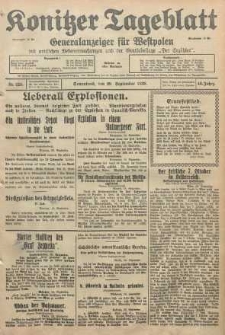 Konitzer Tageblatt.Amtliches Publikations=Organ, nr225