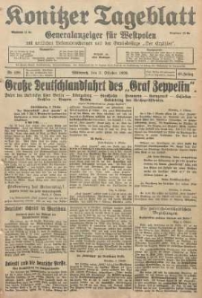 Konitzer Tageblatt.Amtliches Publikations=Organ, nr228