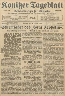 Konitzer Tageblatt.Amtliches Publikations=Organ, nr239