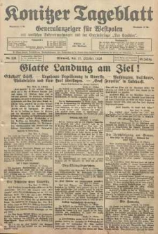 Konitzer Tageblatt.Amtliches Publikations=Organ, nr240