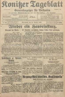 Konitzer Tageblatt.Amtliches Publikations=Organ, nr243