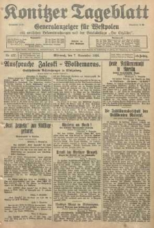 Konitzer Tageblatt.Amtliches Publikations=Organ, nr257
