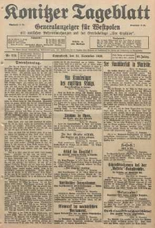 Konitzer Tageblatt.Amtliches Publikations=Organ, nr272