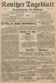 Konitzer Tageblatt.Amtliches Publikations=Organ, nr275