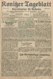 Konitzer Tageblatt.Amtliches Publikations=Organ, nr279