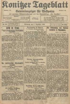 Konitzer Tageblatt.Amtliches Publikations=Organ, nr281