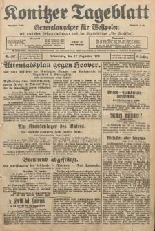 Konitzer Tageblatt.Amtliches Publikations=Organ, nr287