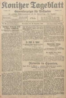 Konitzer Tageblatt.Amtliches Publikations=Organ, nr299