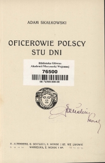 Oficerowie polscy stu dni