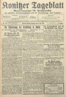 Konitzer Tageblatt.Amtliches Publikations=Organ, nr154