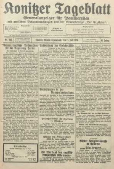 Konitzer Tageblatt.Amtliches Publikations=Organ, nr161
