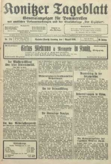 Konitzer Tageblatt.Amtliches Publikations=Organ, nr174