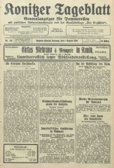 Konitzer Tageblatt.Amtliches Publikations=Organ, nr175