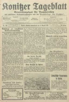 Konitzer Tageblatt.Amtliches Publikations=Organ, nr185