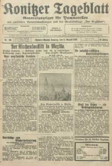 Konitzer Tageblatt.Amtliches Publikations=Organ, nr186