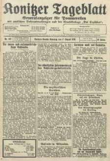 Konitzer Tageblatt.Amtliches Publikations=Organ, nr187