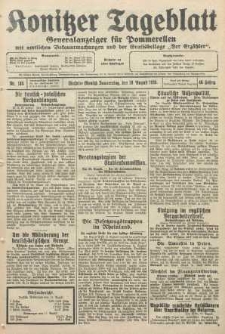 Konitzer Tageblatt.Amtliches Publikations=Organ, nr189