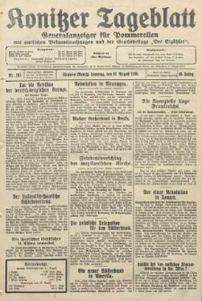 Konitzer Tageblatt.Amtliches Publikations=Organ, nr192