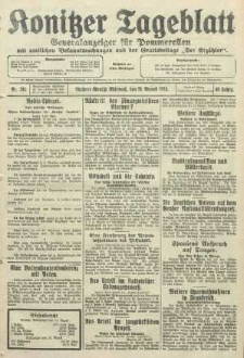 Konitzer Tageblatt.Amtliches Publikations=Organ, nr194