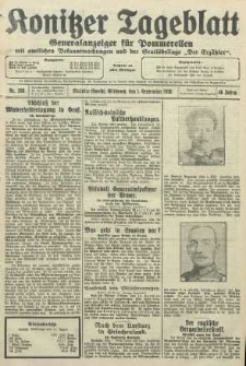 Konitzer Tageblatt.Amtliches Publikations=Organ, nr200