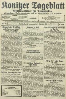 Konitzer Tageblatt.Amtliches Publikations=Organ, nr201
