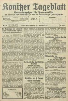 Konitzer Tageblatt.Amtliches Publikations=Organ, nr205