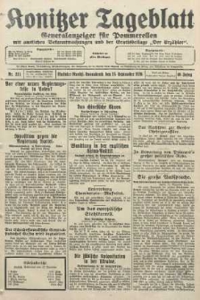 Konitzer Tageblatt.Amtliches Publikations=Organ, nr221