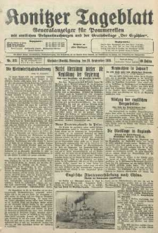 Konitzer Tageblatt.Amtliches Publikations=Organ, nr223