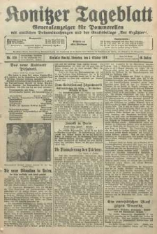Konitzer Tageblatt.Amtliches Publikations=Organ, nr229