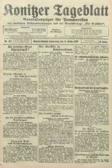 Konitzer Tageblatt.Amtliches Publikations=Organ, nr237