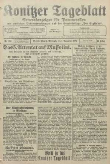 Konitzer Tageblatt.Amtliches Publikations=Organ, nr253