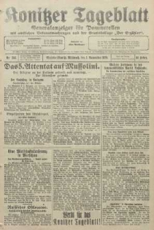 Konitzer Tageblatt.Amtliches Publikations=Organ, nr253