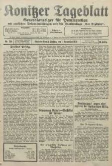 Konitzer Tageblatt.Amtliches Publikations=Organ, nr255