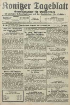 Konitzer Tageblatt.Amtliches Publikations=Organ, nr260