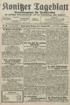 Konitzer Tageblatt.Amtliches Publikations=Organ, nr265