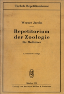 Repetitorium der Zoologie : fűr Mediziner