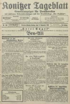 Konitzer Tageblatt.Amtliches Publikations=Organ, nr267