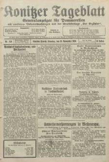Konitzer Tageblatt.Amtliches Publikations=Organ, nr270