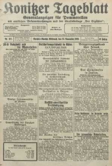 Konitzer Tageblatt.Amtliches Publikations=Organ, nr271