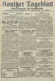 Konitzer Tageblatt.Amtliches Publikations=Organ, nr272