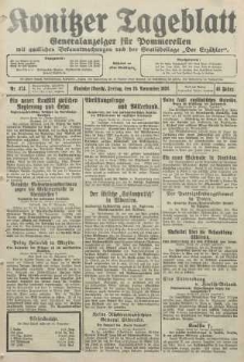 Konitzer Tageblatt.Amtliches Publikations=Organ, nr273