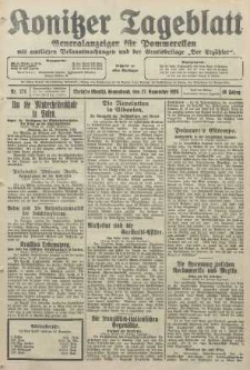 Konitzer Tageblatt.Amtliches Publikations=Organ, nr274