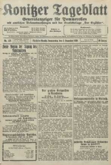 Konitzer Tageblatt.Amtliches Publikations=Organ, nr278