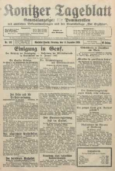 Konitzer Tageblatt.Amtliches Publikations=Organ, nr287