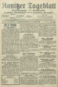 Konitzer Tageblatt.Amtliches Publikations=Organ, nr288