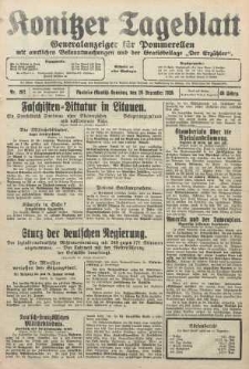 Konitzer Tageblatt.Amtliches Publikations=Organ, nr292